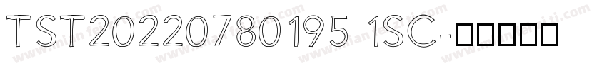 TST20220780195 1SC字体转换